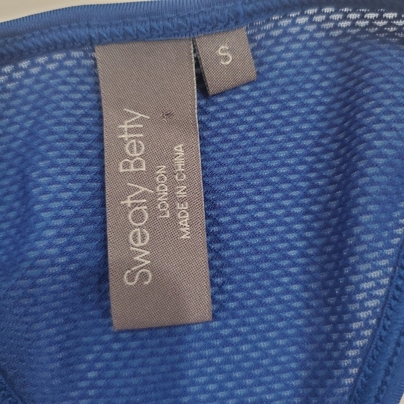 Sweaty Betty Racerback Tank Blue Small - Picture 6 of 7